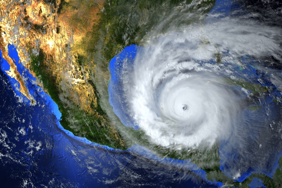 radar image of hurricane